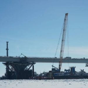 Завершена надвижка пролетов моста на транспортном маршруте «Европа — Западный Китай» в Самарской области